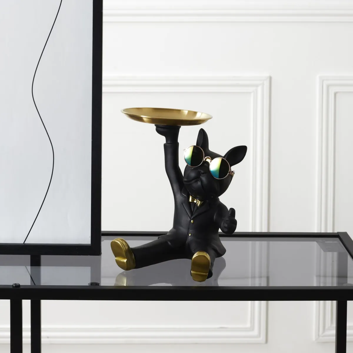 La Chaise Longue VIDE POCHES BOULEDOGUE 2 PLATEAUX NOIR Best