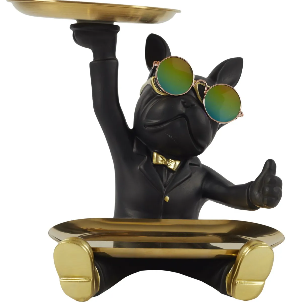 La Chaise Longue VIDE POCHES BOULEDOGUE 2 PLATEAUX NOIR Best