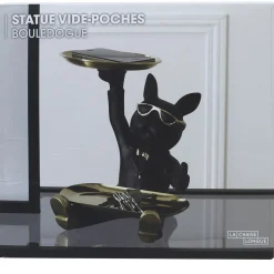 La Chaise Longue VIDE POCHES BOULEDOGUE 2 PLATEAUX NOIR Best