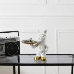 La Chaise Longue VIDE POCHES BOULEDOGUE RAPPER BLANC Cheap
