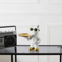 La Chaise Longue VIDE POCHES BOULEDOGUE RAPPER BLANC Cheap
