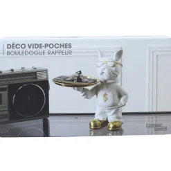 La Chaise Longue VIDE POCHES BOULEDOGUE RAPPER BLANC Cheap